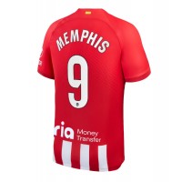 Atletico Madrid Memphis Depay #9 Hjemmedrakt 2023-24 Kortermet